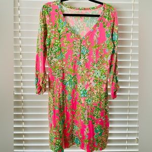 Lilly Pulitzer Pima Cotton Dress with Button Detail